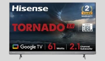 Hisense 65 inch Tornado 2.0 4K UHD Smart LED Google TV 65A7H