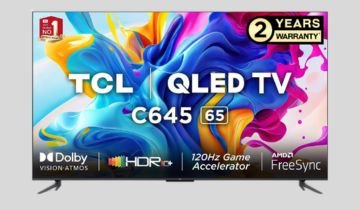 TCL 65 inch 4K Ultra HD Smart QLED Google TV 65C645