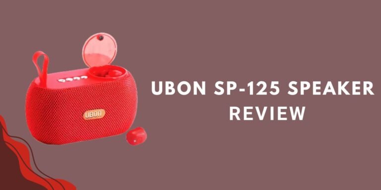 Ubon SP-125 Speaker and Earbuds Review